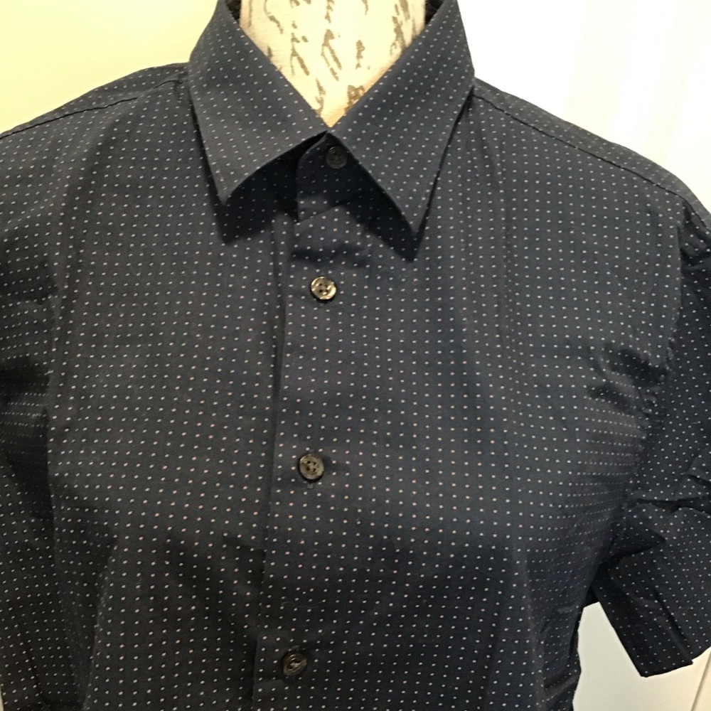 Perry Ellis 100% Cotton button down shirt size L - Picture 6 of 8